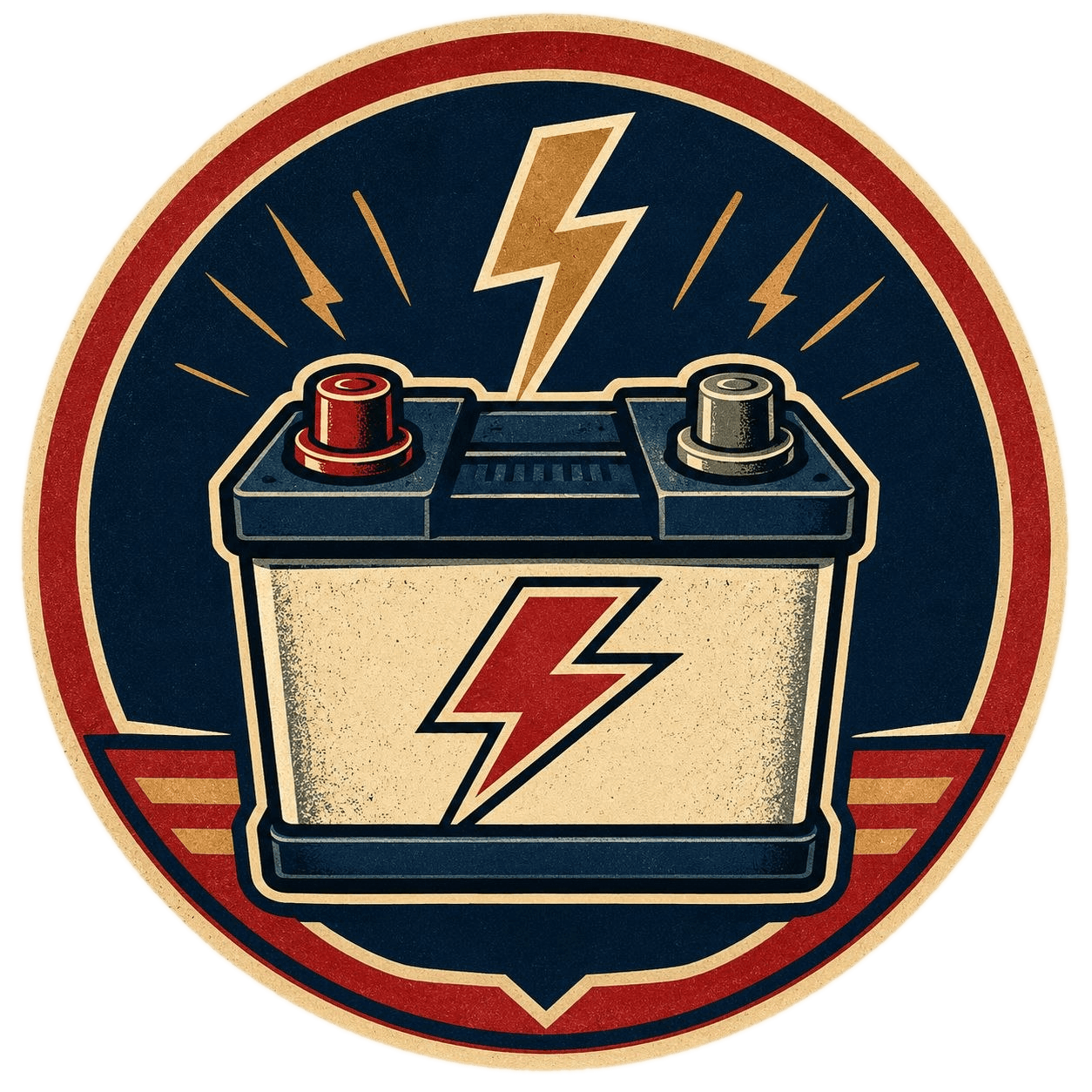 Electrical and battery service badge